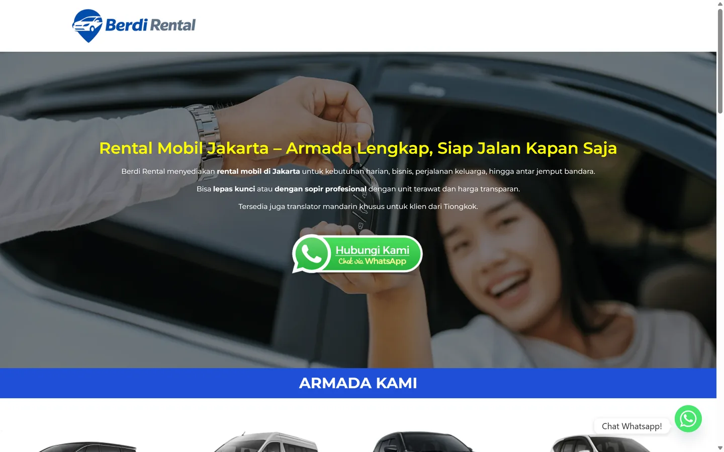 Berdi Rental website